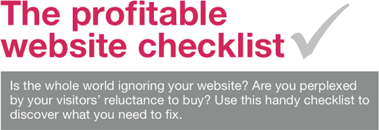 Assess your website with a free web marketing checklist